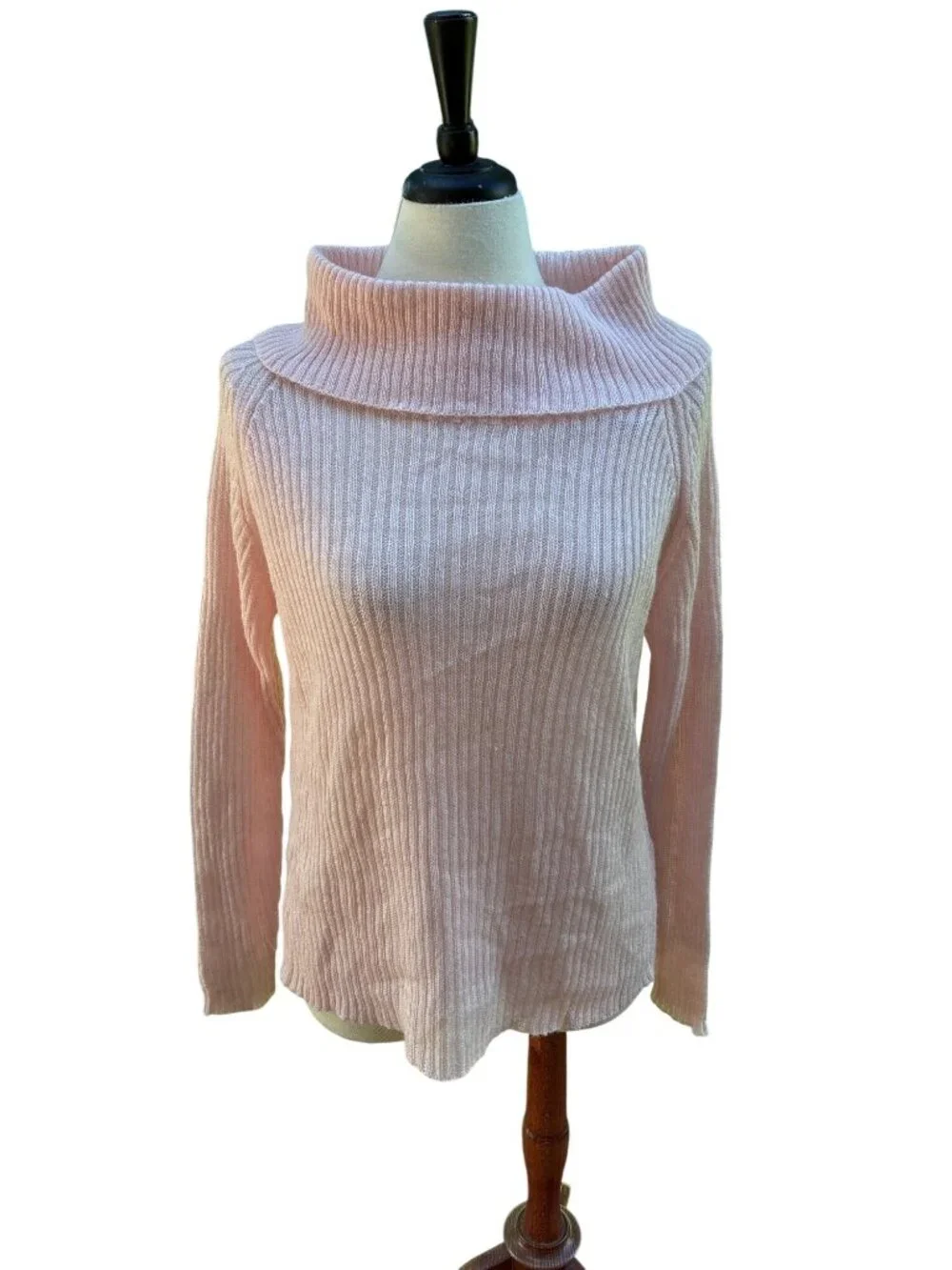 Kathy Ireland Size XL Pink Sweater Knit Top W/ Ribbed Texture New Old Stock